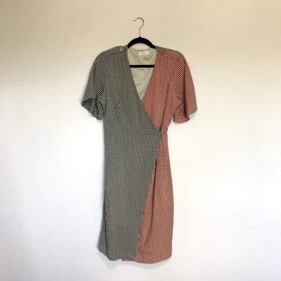 Roolee Catori Gingham Wrap Dress - Picture 1 of 8